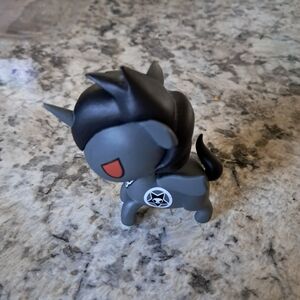 tokidoki Dark Gray & Black Unicorn Figure